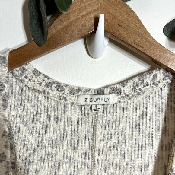 Z Supply Gray Leopard Maxi Dress - Picture 5 of 8